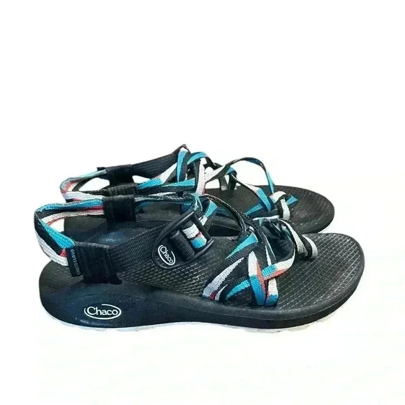 CHACO WOMEN'S Z/CLOUD X2
SANDALS - POINT TEAL sz 7 preloved - Picture 2 of 8